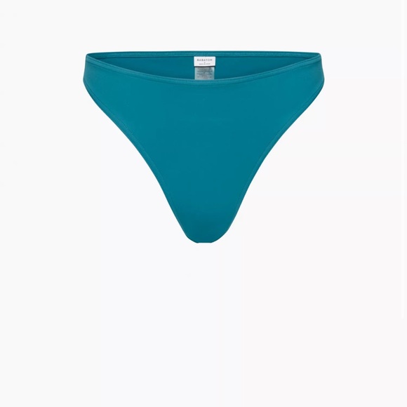 BABATON Calypso blue balconette top & high wasted bottom bathing suit set - Picture 2 of 3